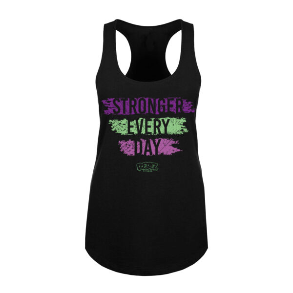 STRONGER EVERY DAY - WOMEN'S FITTED TANK TOP - $P4WUZQ$ Thumbnail